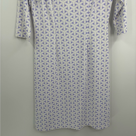 J.McLaughlin Mari boat Geometric shift 3/4 sleeve Catalina cloth Dress small NWT - Picture 4 of 14